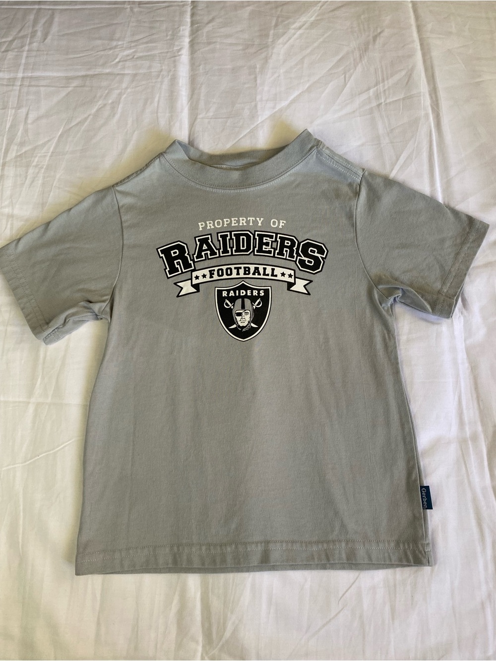 Raiders Gray Kids' Football T-Shirt - Brand: Gerber